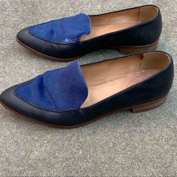 JCrew Calf Hair Genuine Leather Pointy Toe Loafers - Picture 5 of 15
